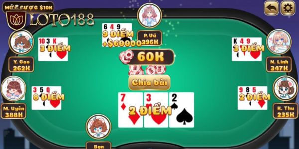 Game bài 3 Cây trên Loto188 dễ chơi, dễ thắng