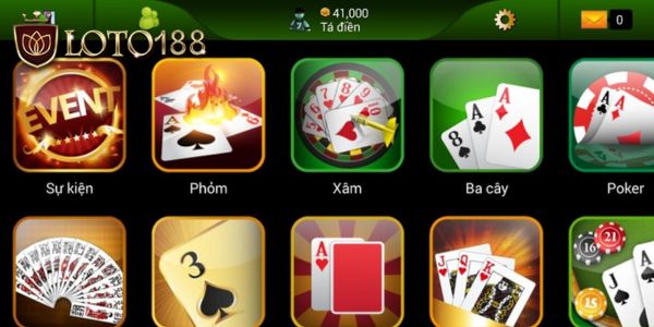 Loto188 game bài đa dạng, chất lượng