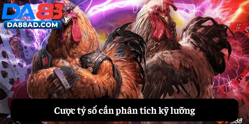 Cược tỷ số cần phân tích kỹ lưỡng